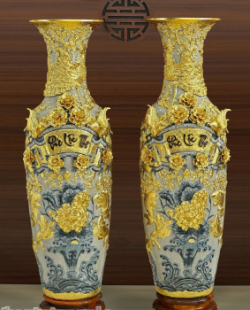 Lộc bình mạ vàng